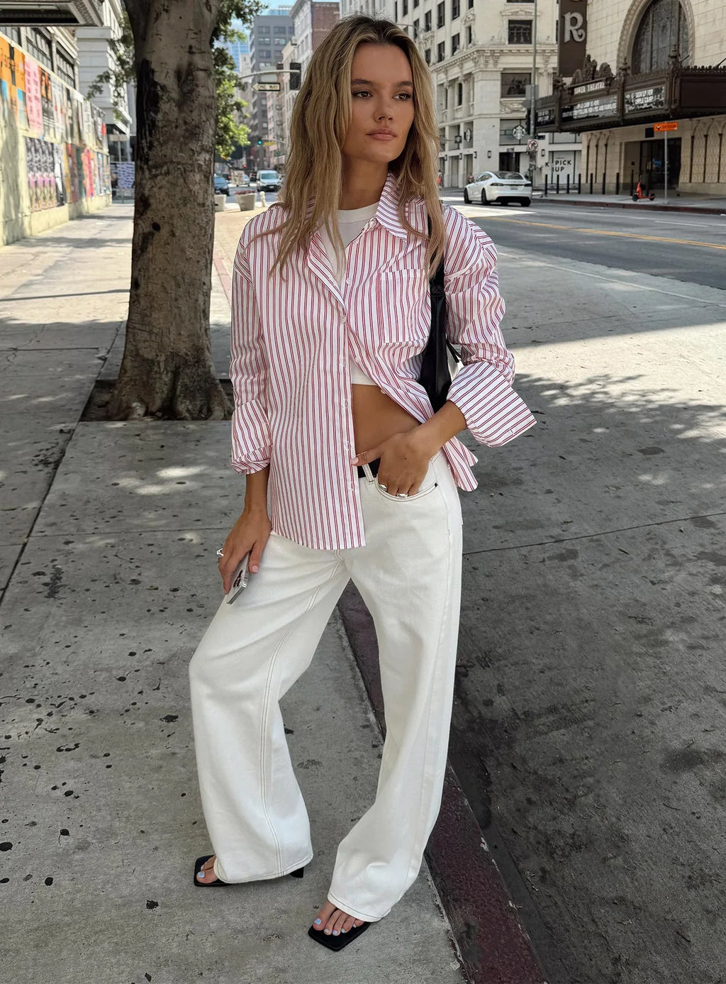 Top Model Low Rise Straight Leg Jeans Porcelain