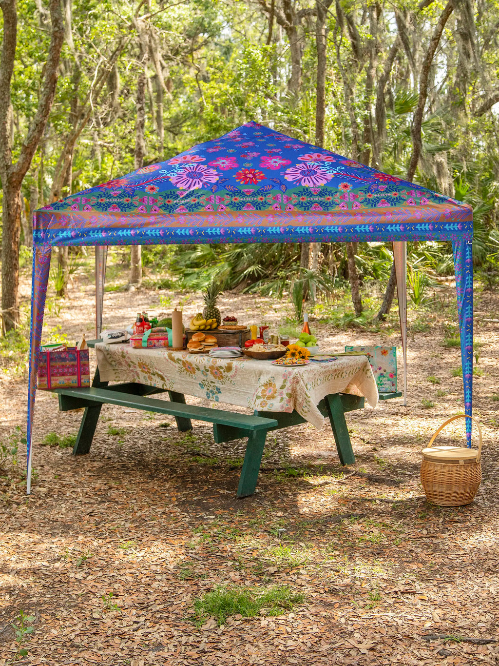 Live Happy Instant Canopy Tent - Blue Floral