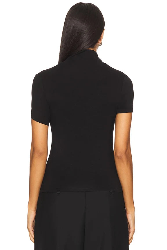 Demi Fitted Mock Neck Top