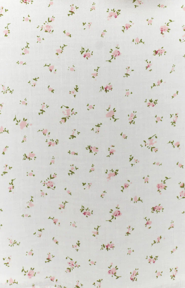 Abigail Mini Dress White Floral