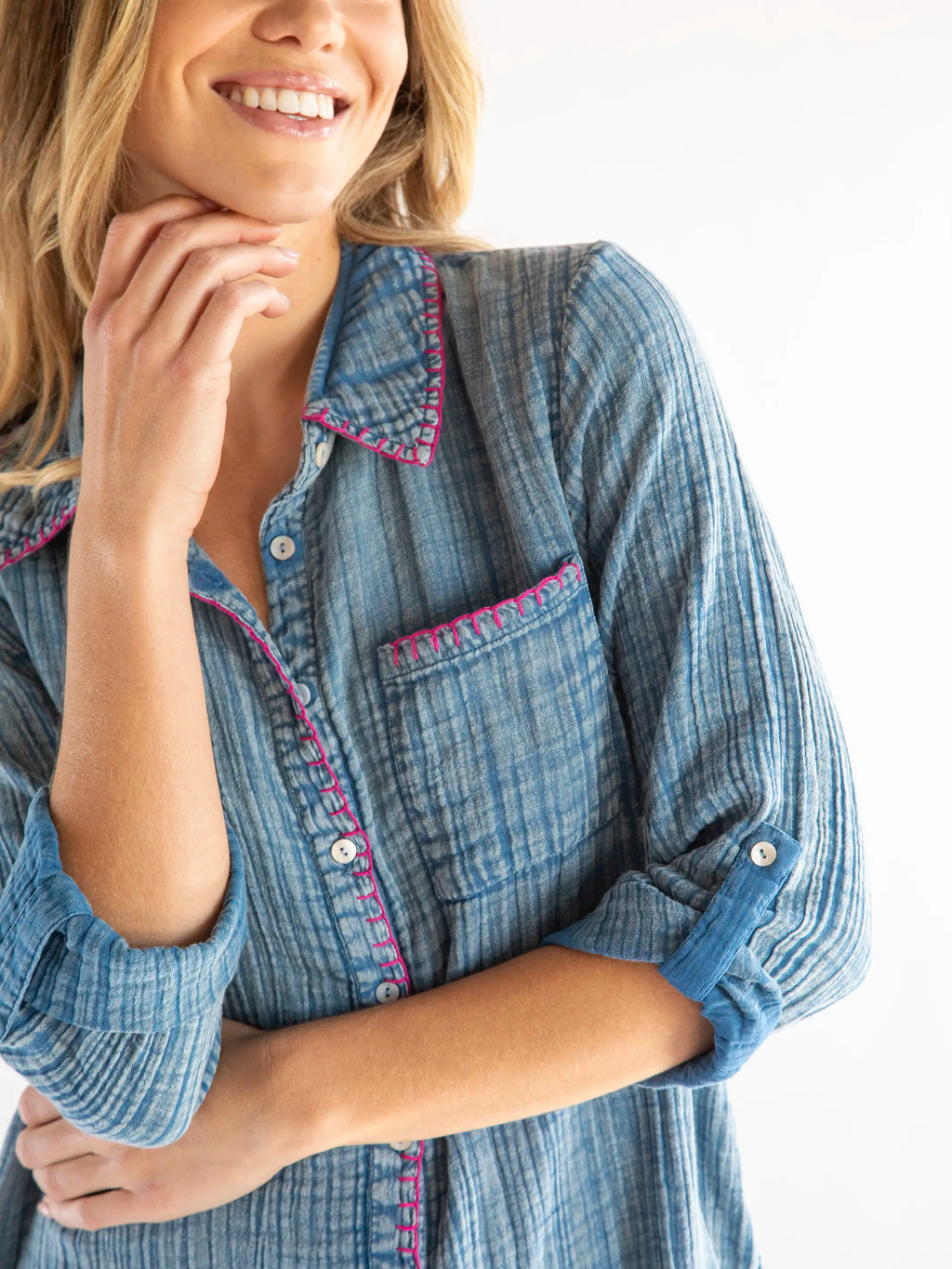 Lola Shirt Dress - Denim Cotton