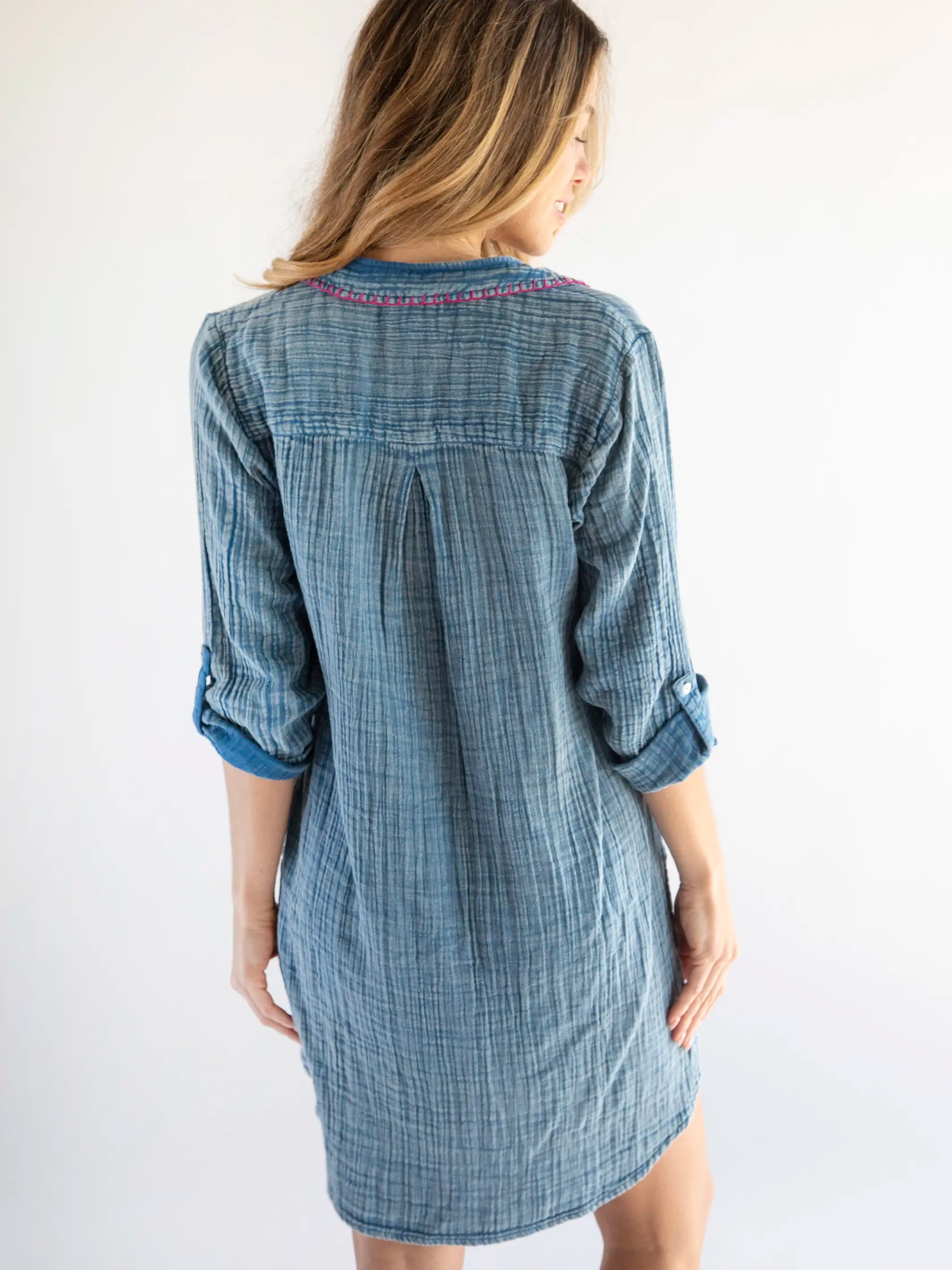 Lola Shirt Dress - Denim Cotton
