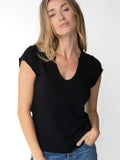 Molly Cotton Tee Shirt - Black