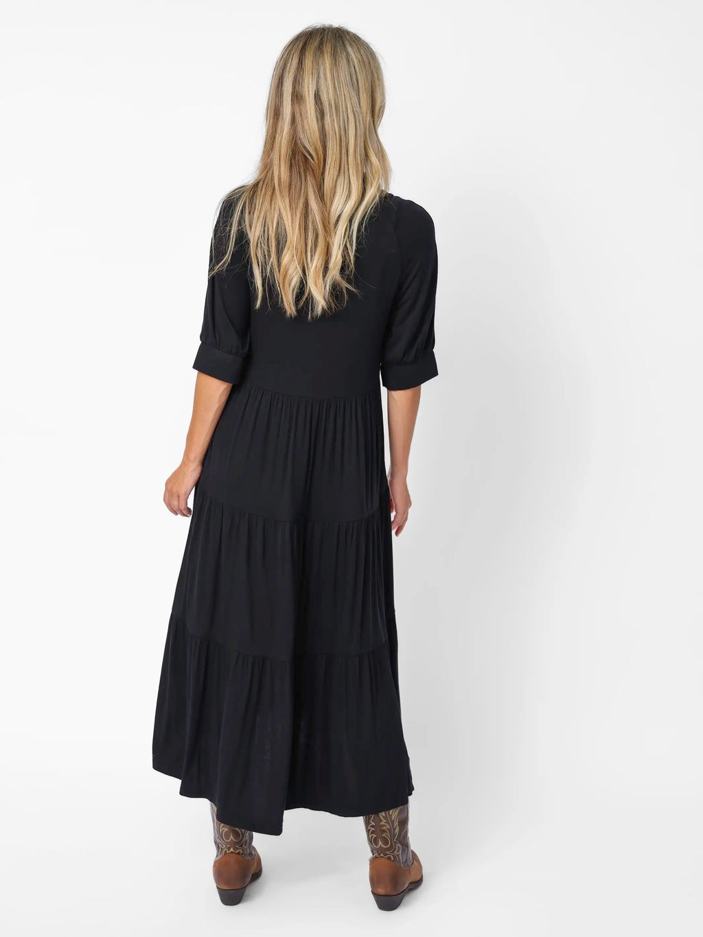 Rebecca ButterSoft Midi Dress - Black