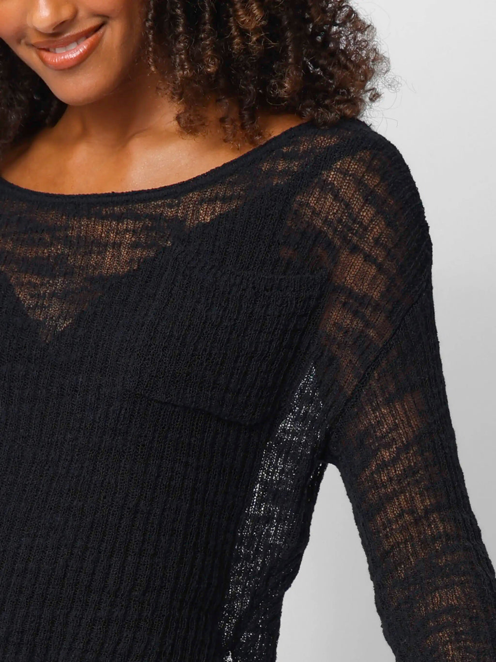 Patti Layering Sweater - Black