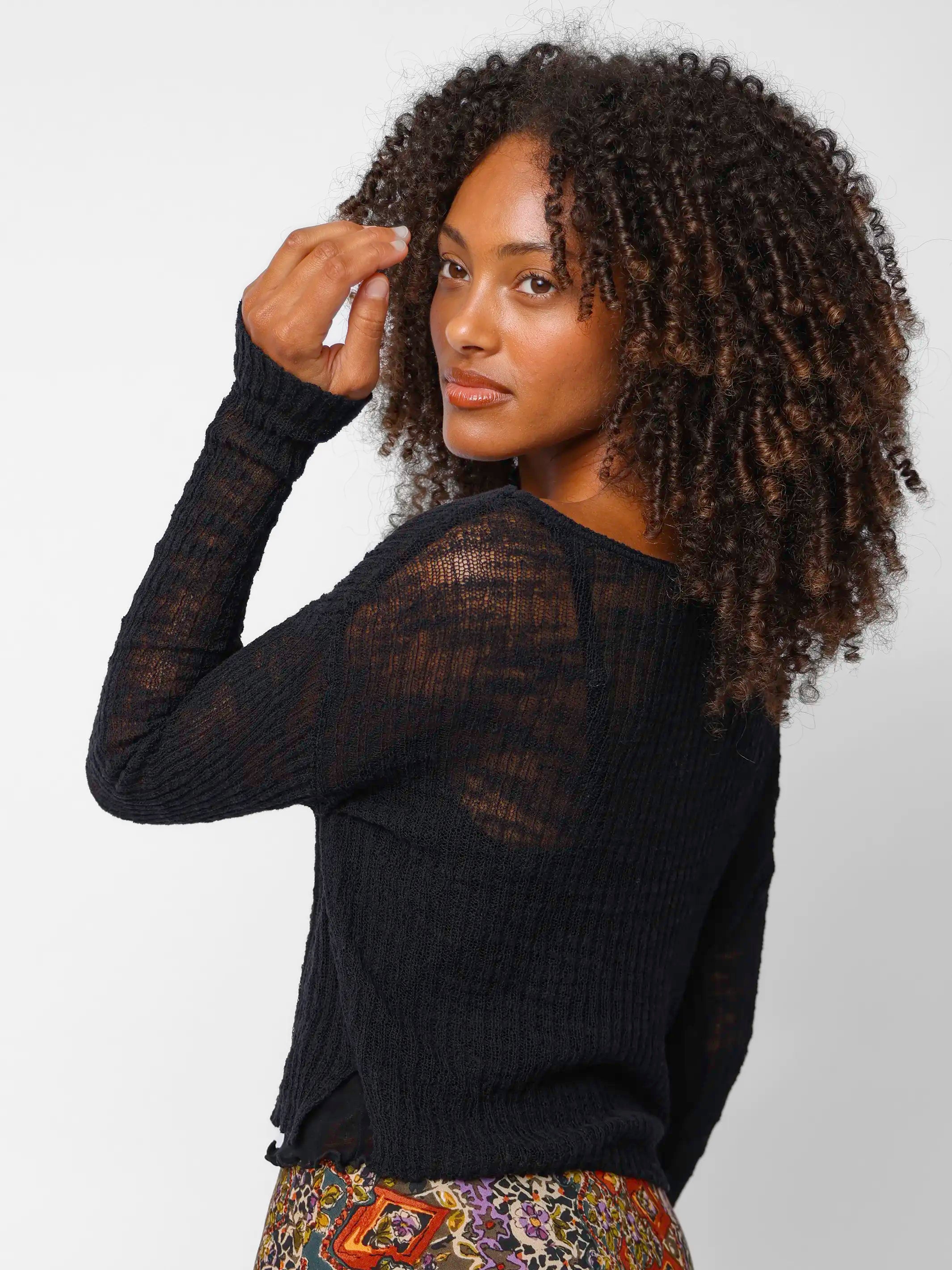 Patti Layering Sweater - Black