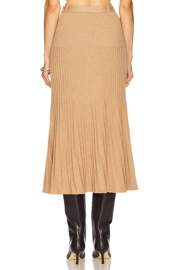 Rory Pleated Midi Skirt