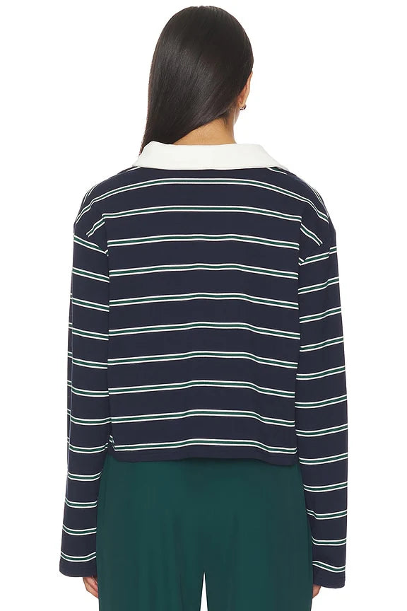 Ryland Rugby Top Green stripe