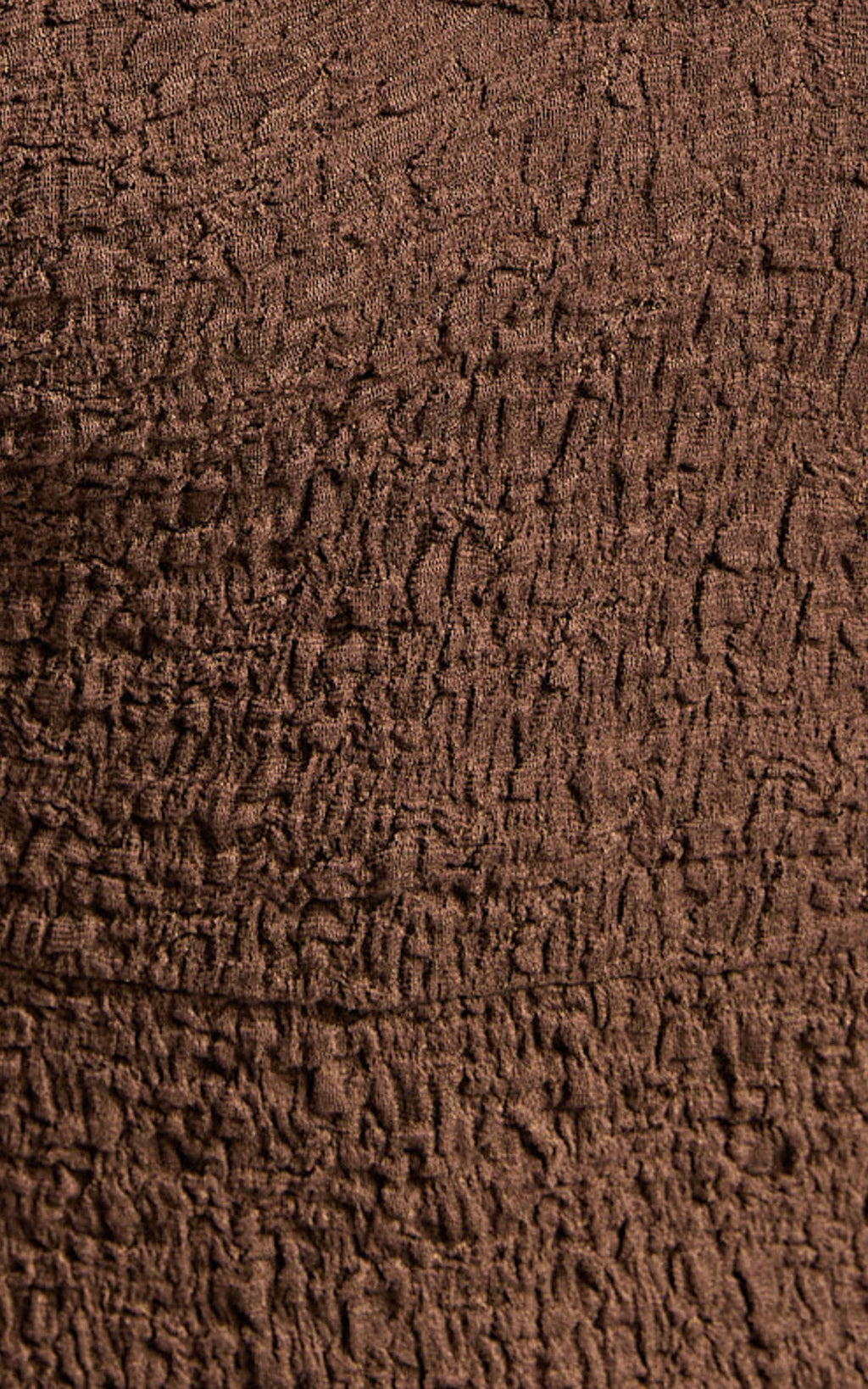 Novida Midi Dress - Textured Bodycon Dress in Chocolate
