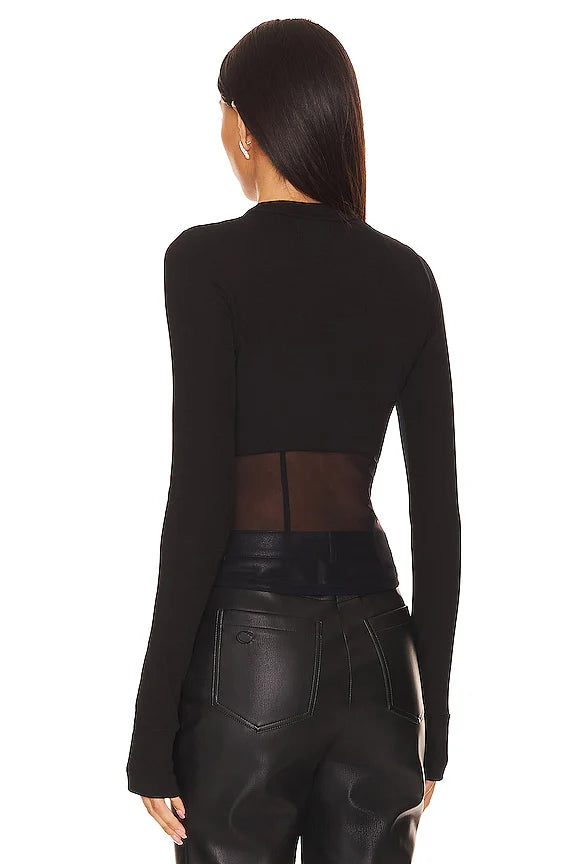 Danton Rib Mesh Corset Top