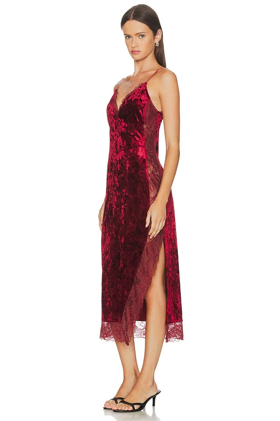 Raise A Toast Midi Slip Dress