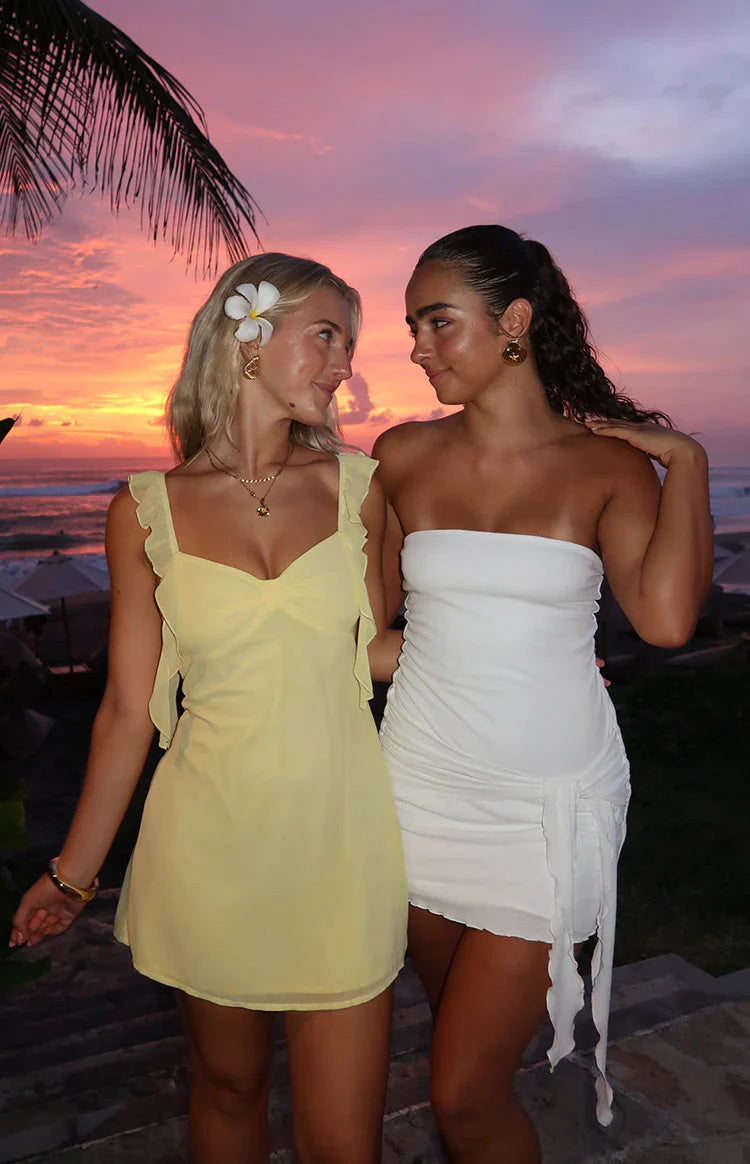 Joyce Yellow Mini Dress
