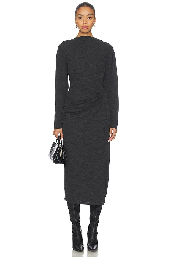 Draped Slash Neck Top