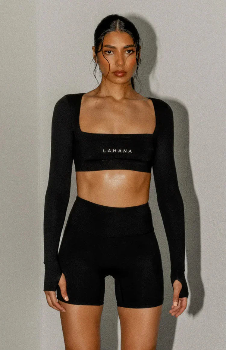Lahana Chi Chi Black Long Sleeve Top