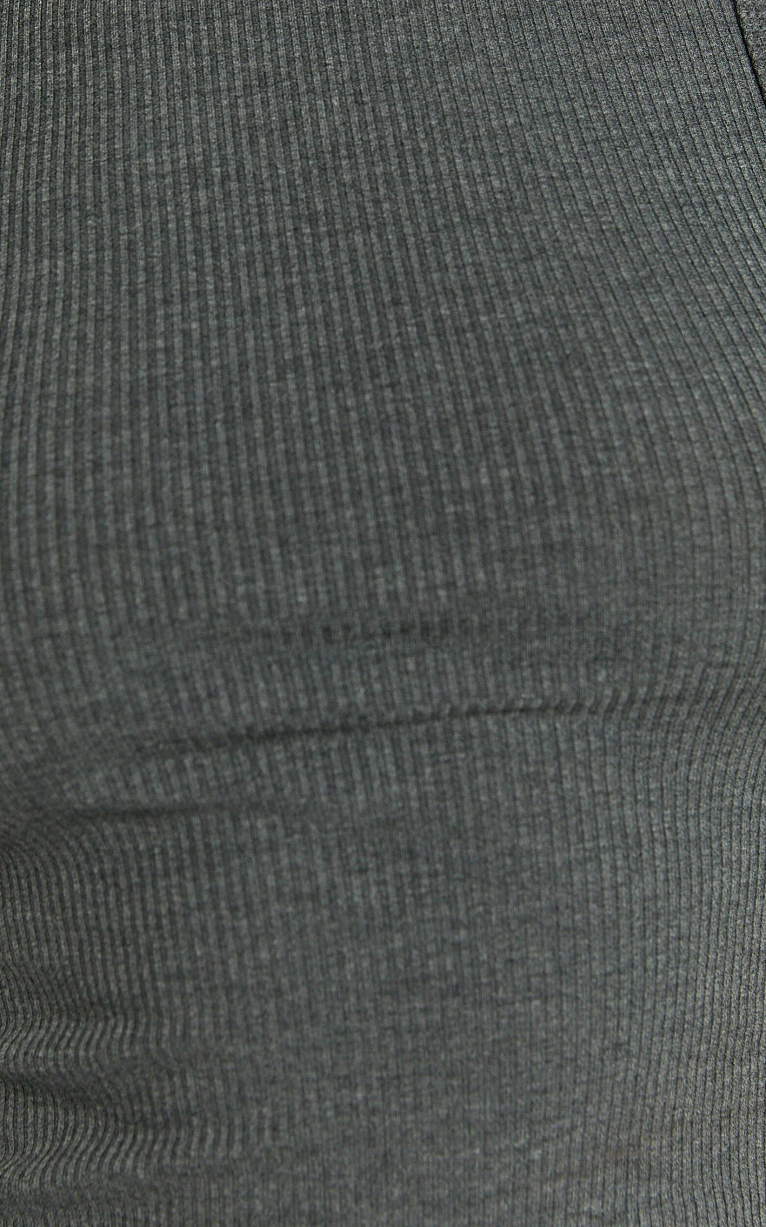 Can't You Tell Top - Ribbed Tank Top in Charcoal