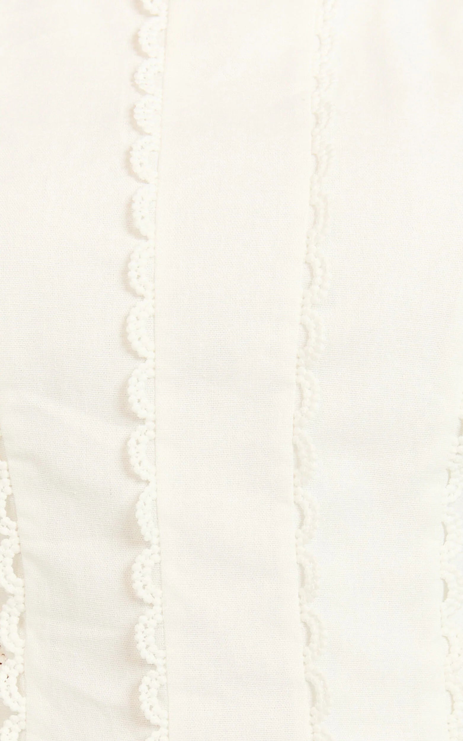 Laila Mini Linen Dress - High Neck Side Cut Out Puff Sleeve Straight Dress in Off White