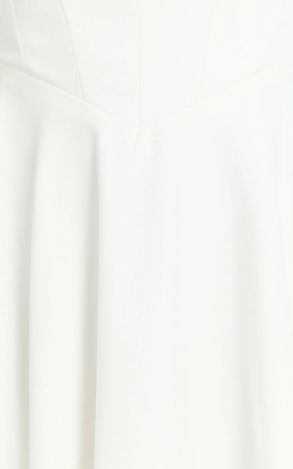 Bernie Midi Dress - Square Neck Strapped Full Circle Skirt Dress in White