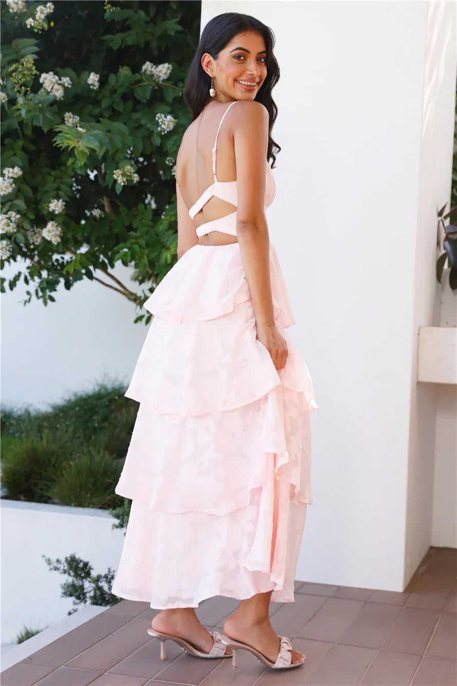 Thriving Now Maxi Dress Blush