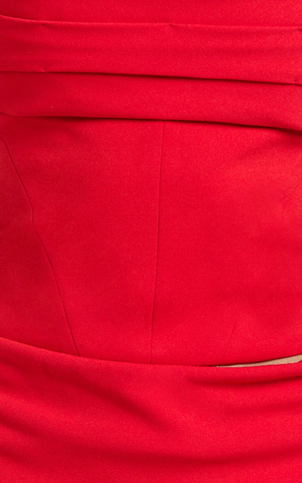Chelsea Top - Gathered Bust Corset Top in Red