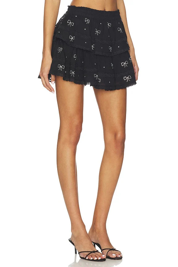 Ruffle Mini Skirt