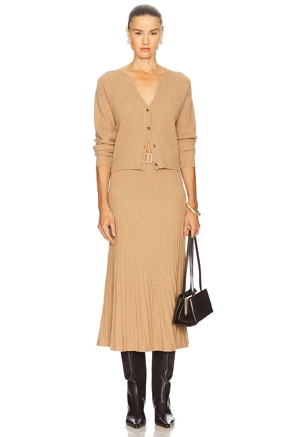 Rory Pleated Midi Skirt