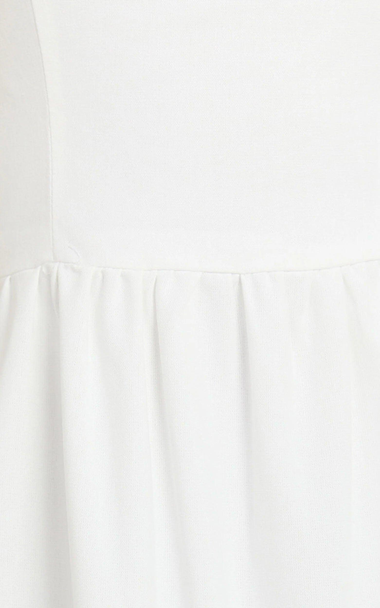 Trish Maxi Dress - Strapless Tiered Dress in White