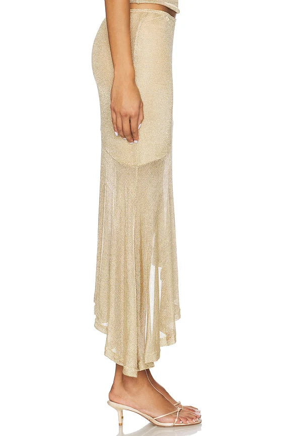 Elaine Flounce Midi Skirt