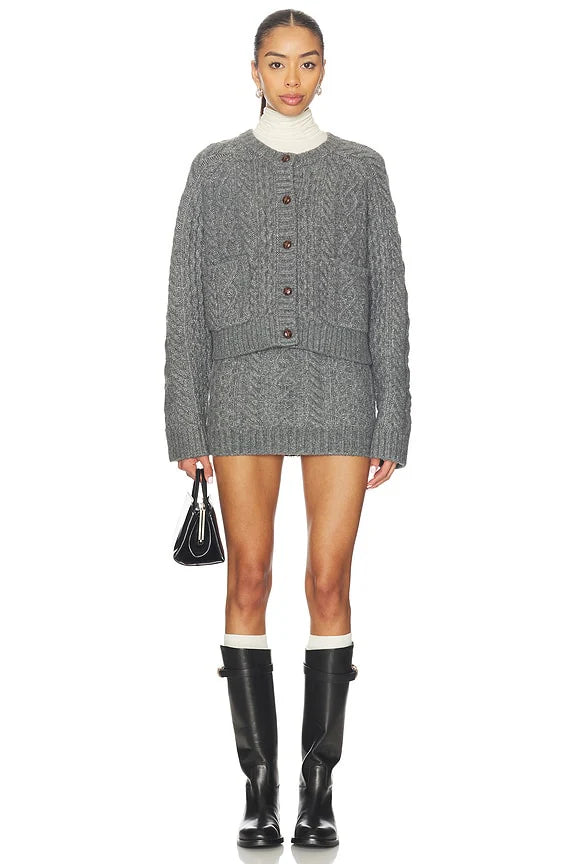 Ibona Cable Mini Skirt