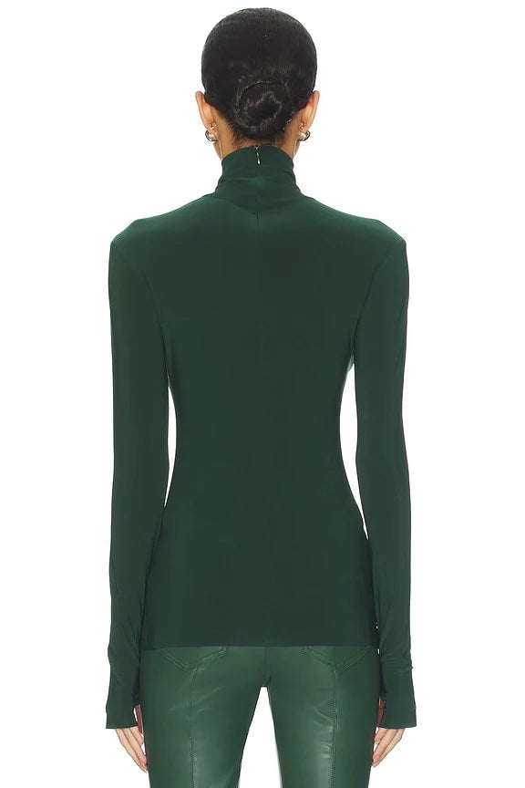 Slim Fit Long Sleeve Turtle Top