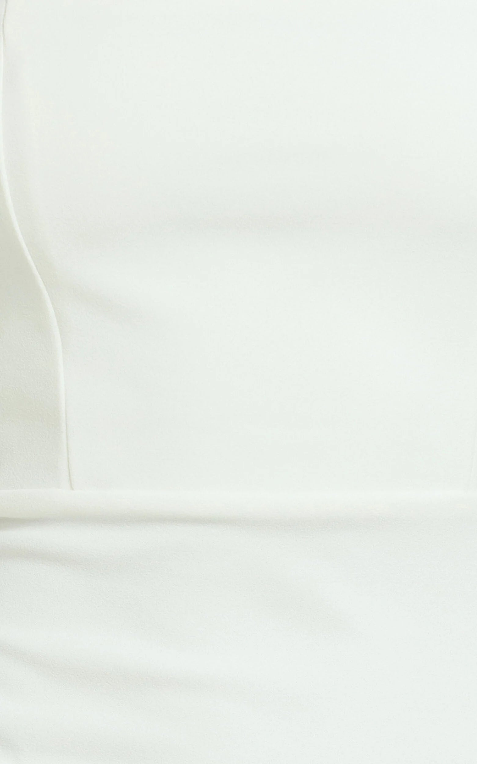 Vanessa Midi Dress - Halter Neck Below Knee Column Dress in White