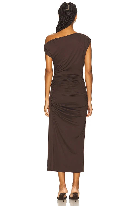 One Arm Midi Dress