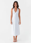 Heavy Hearted Midi Dress - Blue