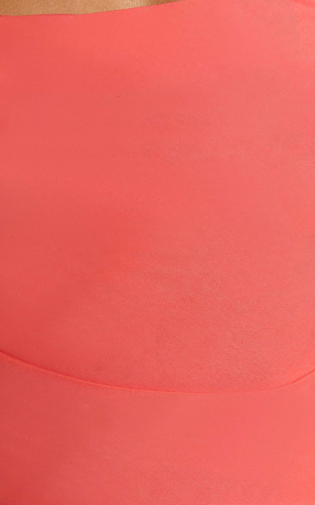 Emelia Mini Dress - Square Neck Tie Back Dress in Coral