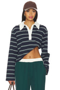 Ryland Rugby Top Green stripe