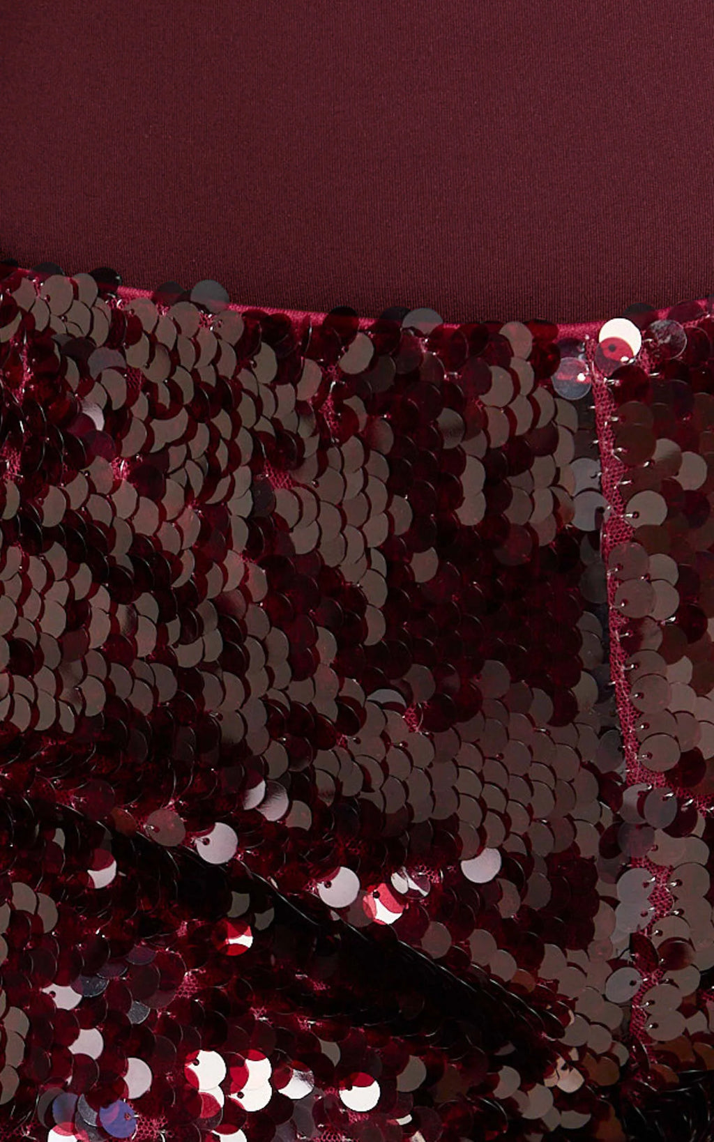 Jhaya Shorts - Sequin Mini Short in Wine