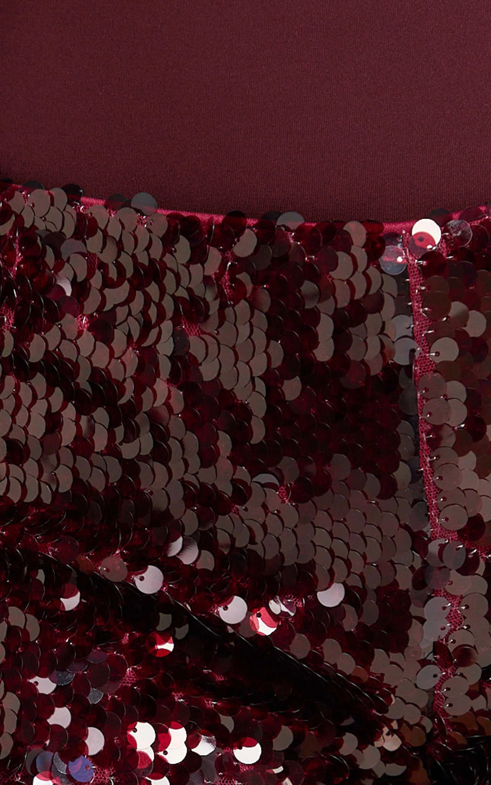Jhaya Shorts - Sequin Mini Short in Wine