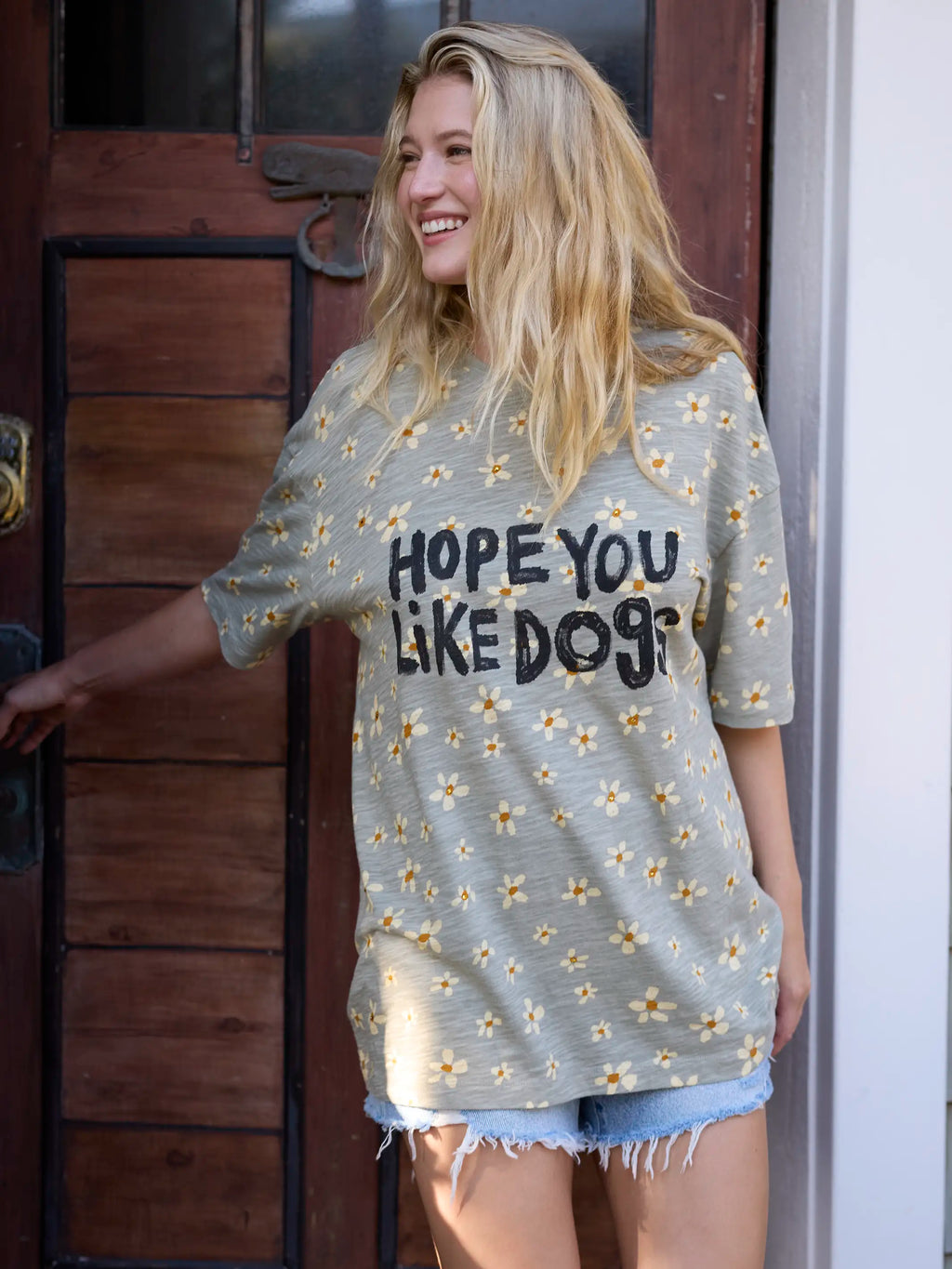 Life Is A Canvas Cotton Tee - Hope You Like Dogs