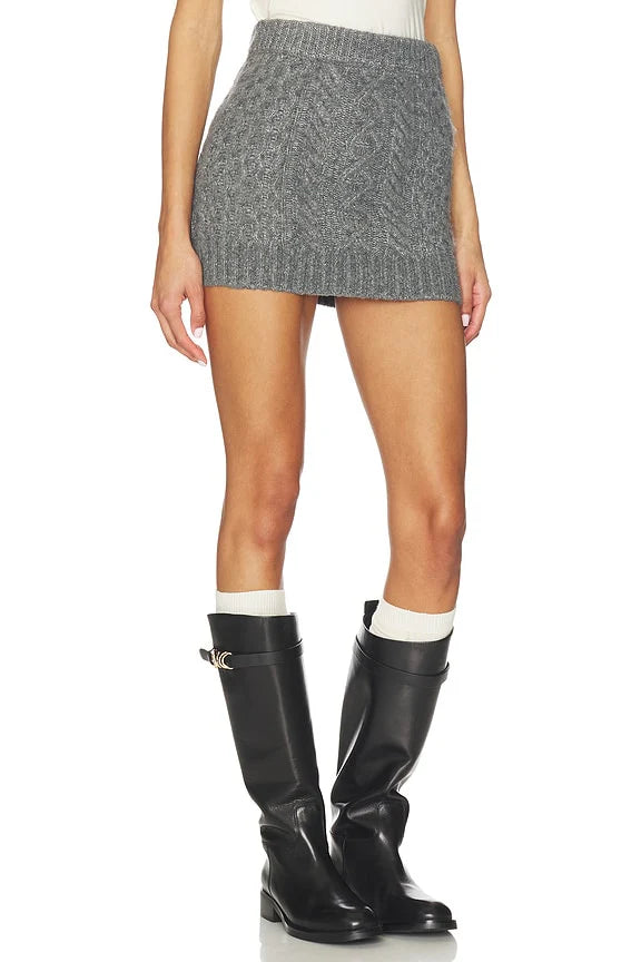 Ibona Cable Mini Skirt