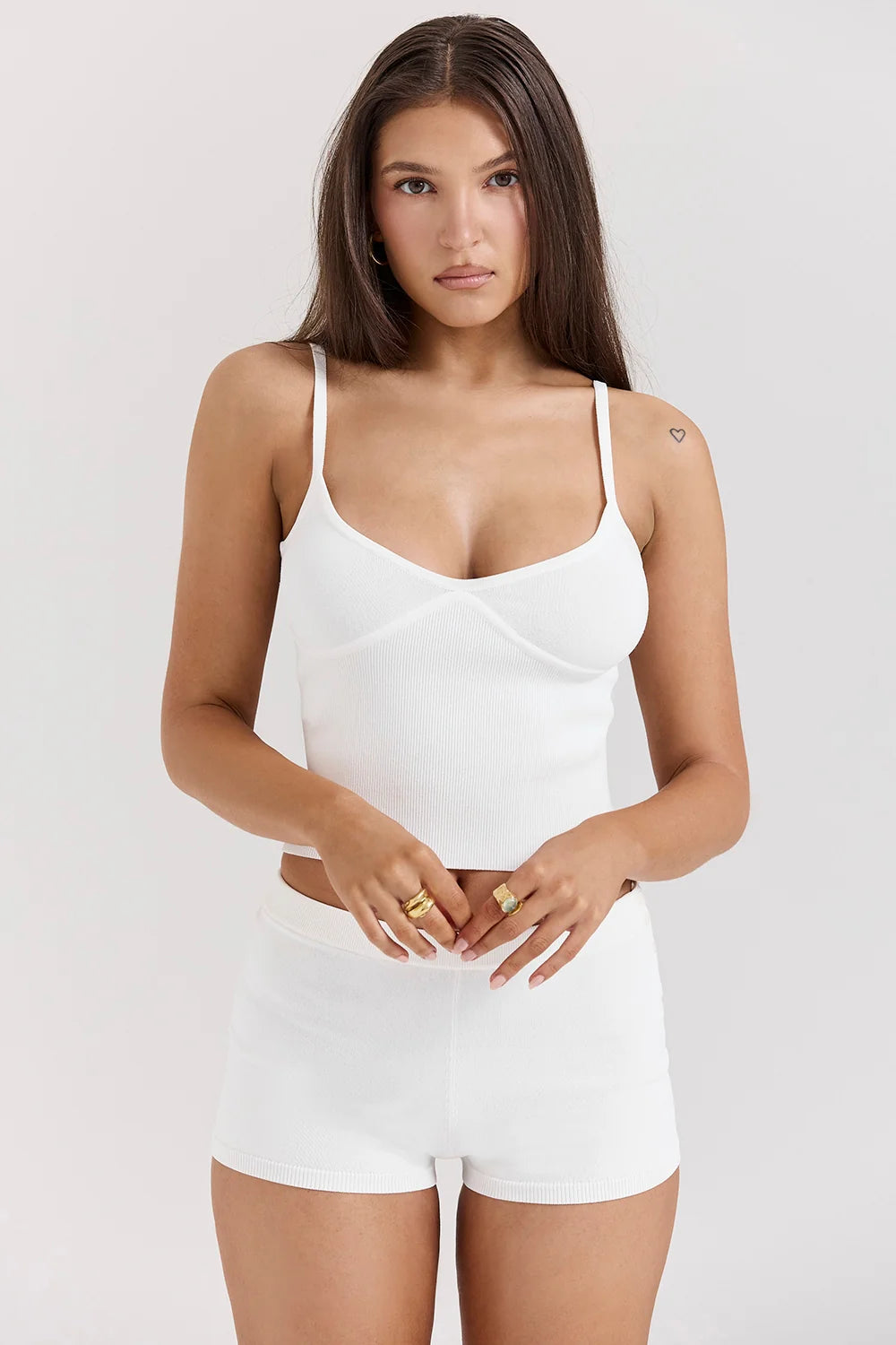 White Dainty Knit Top