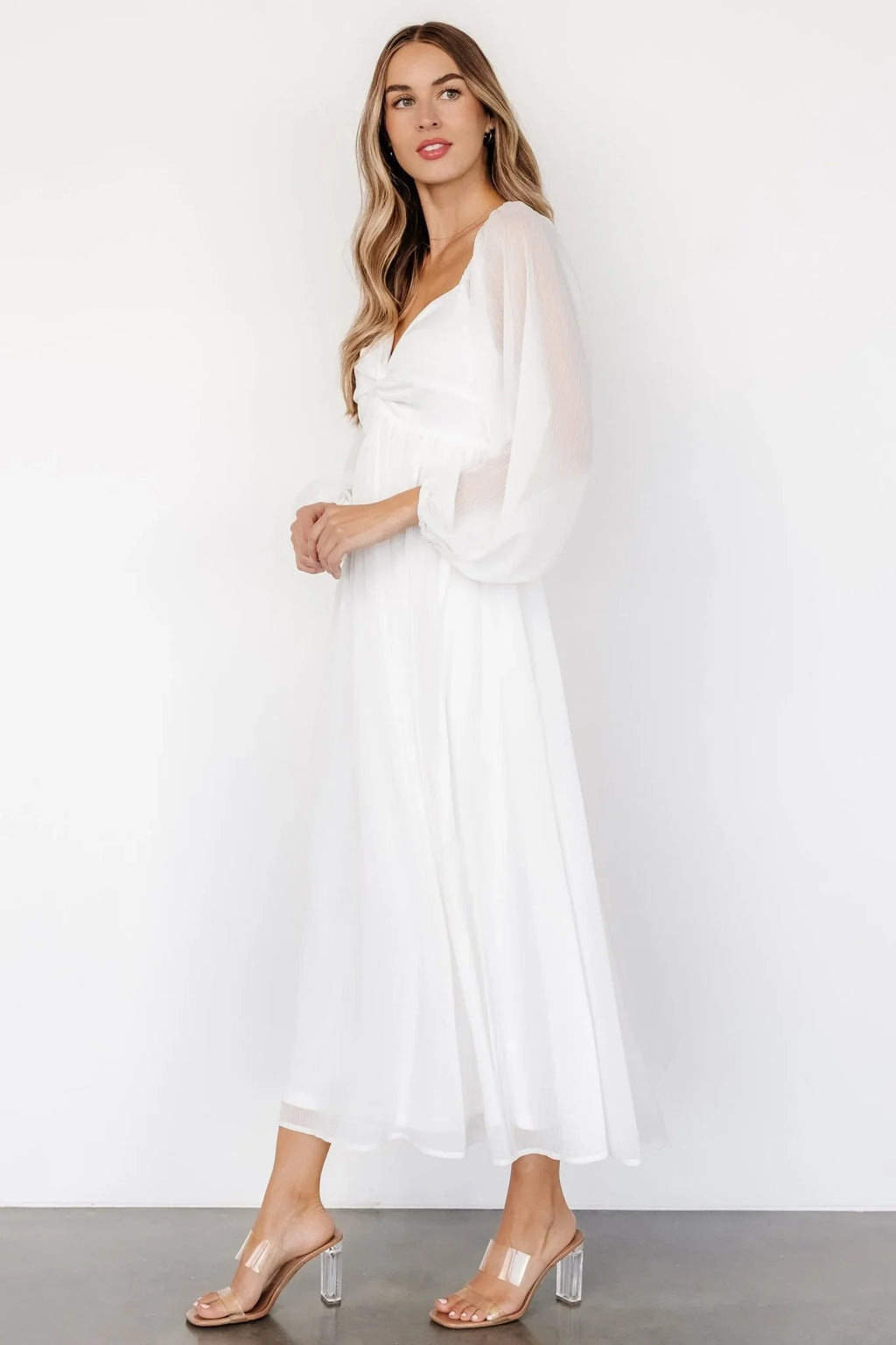 Dione Midi Dress | Off-White