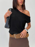 Ashfield Off Shoulder Top Black