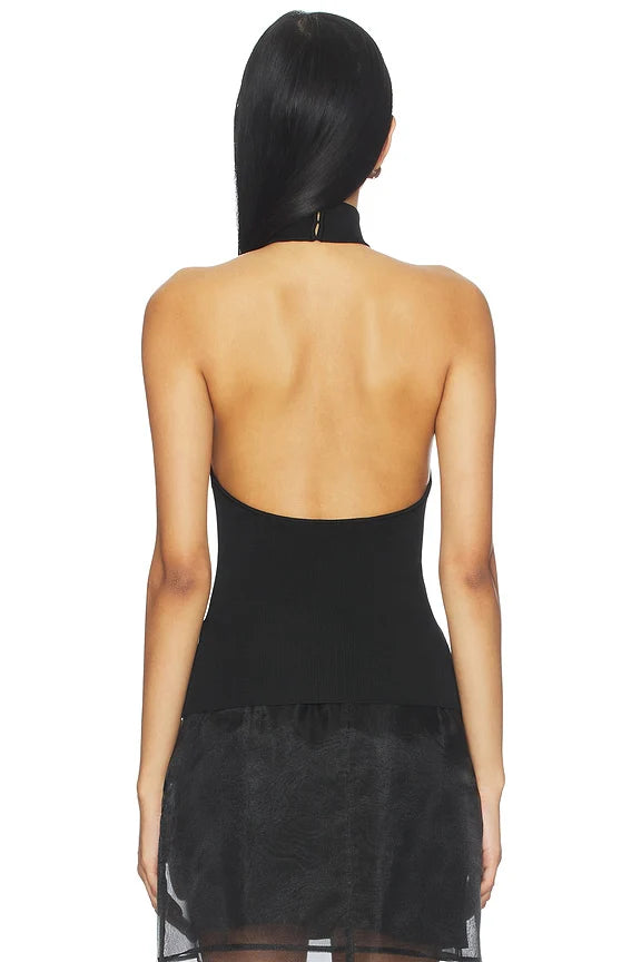 Claudette Halter Knit Top