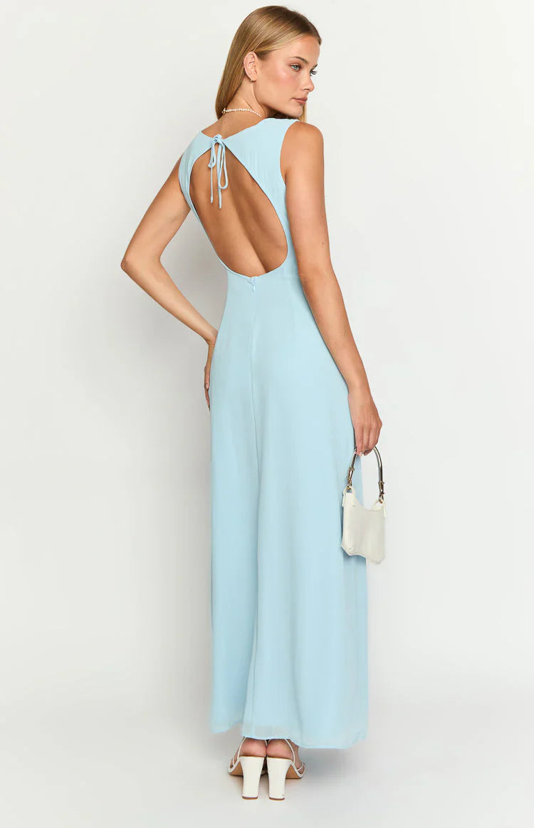 Misty Light Blue Maxi Dress