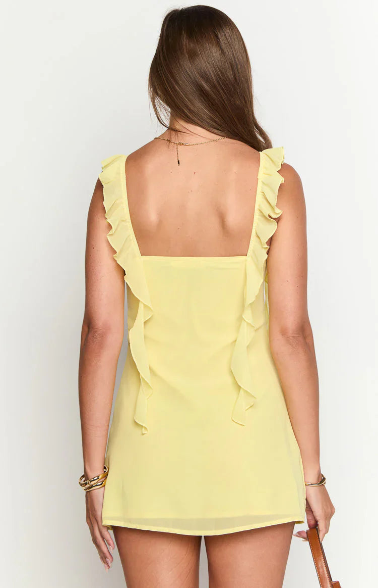 Joyce Yellow Mini Dress