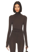 Slim Fit Long Sleeve Turtle Top