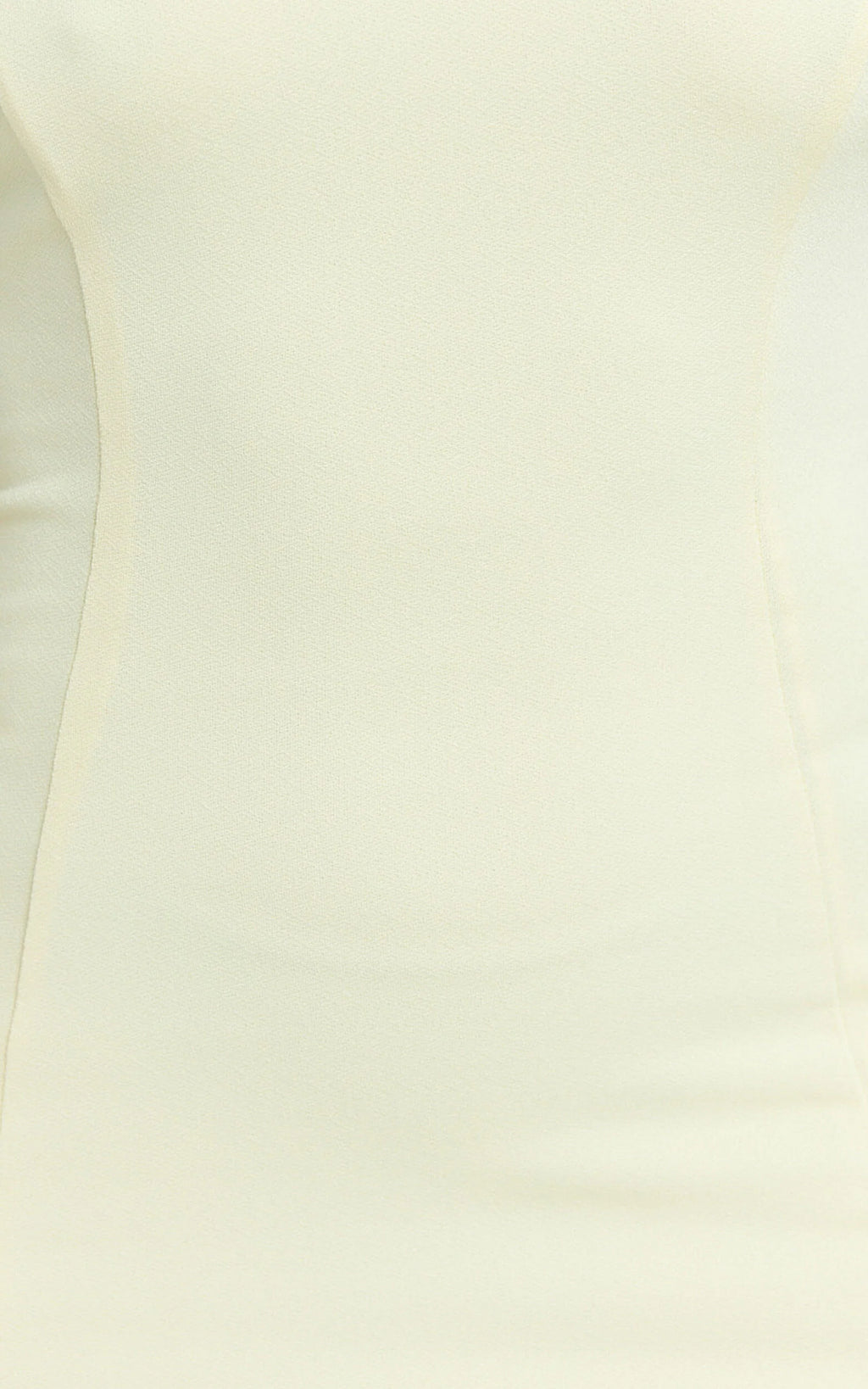 Sophie Mini Dress - Tie Neck Strapless Bodycon Dress in Lemon