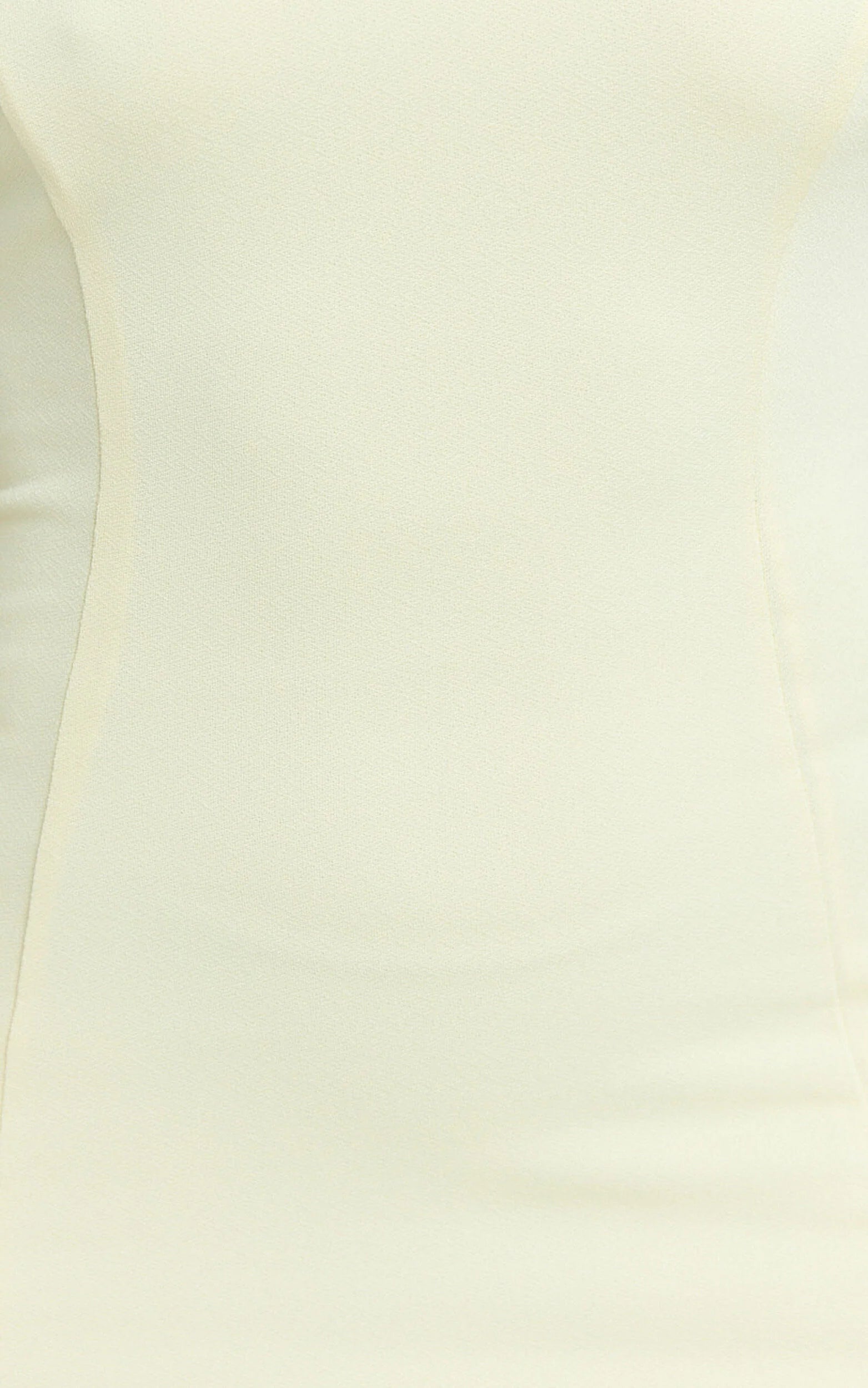Sophie Mini Dress - Tie Neck Strapless Bodycon Dress in Lemon