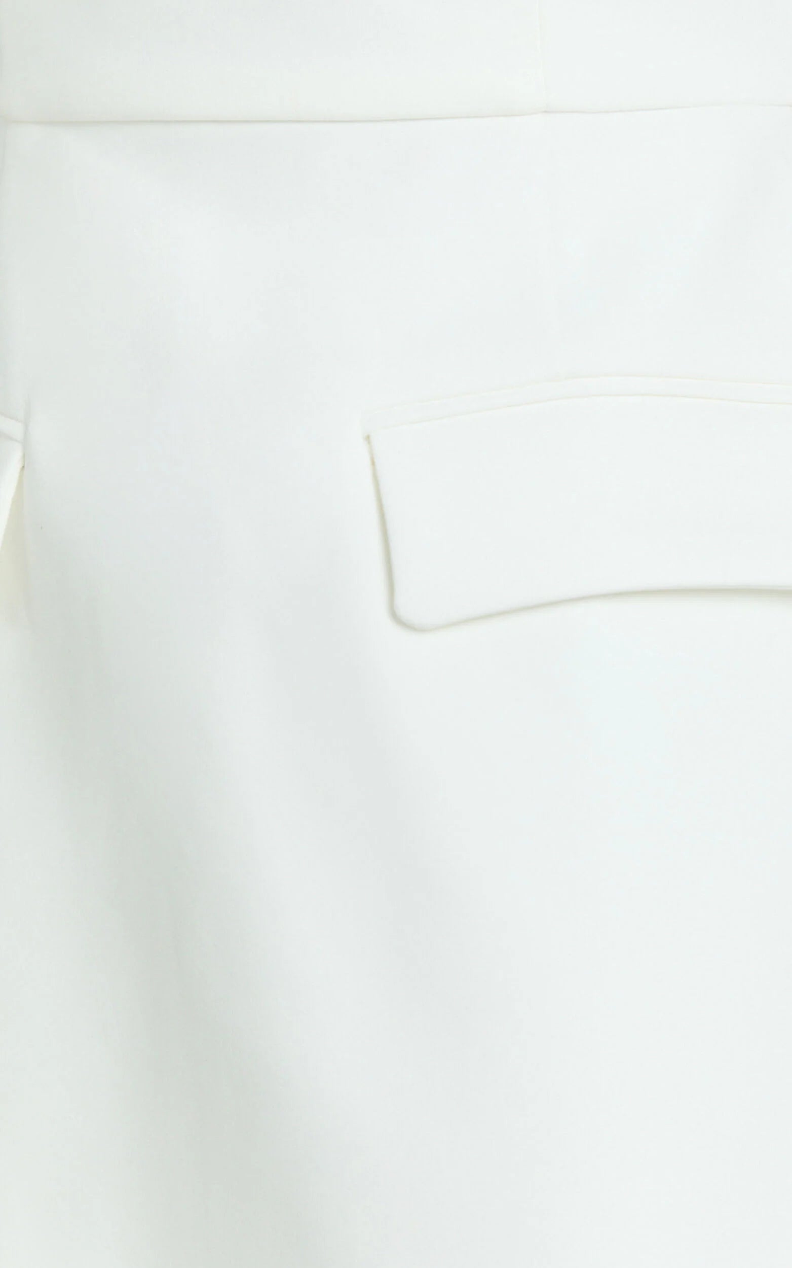 Garrett Mini Dress - Square Neck Fit And Flare Dress in White