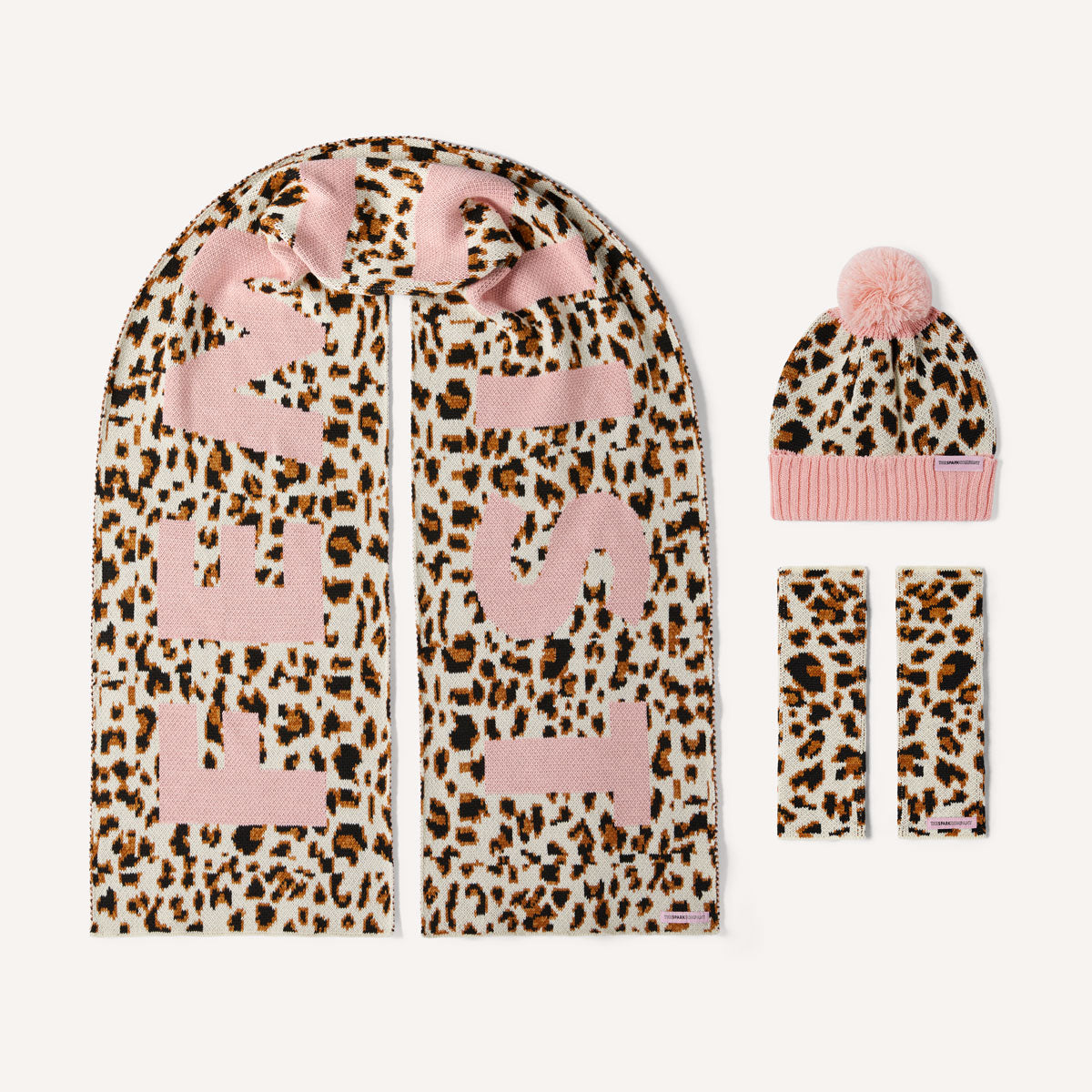 Animal Print 'Feminist' Knitted Set