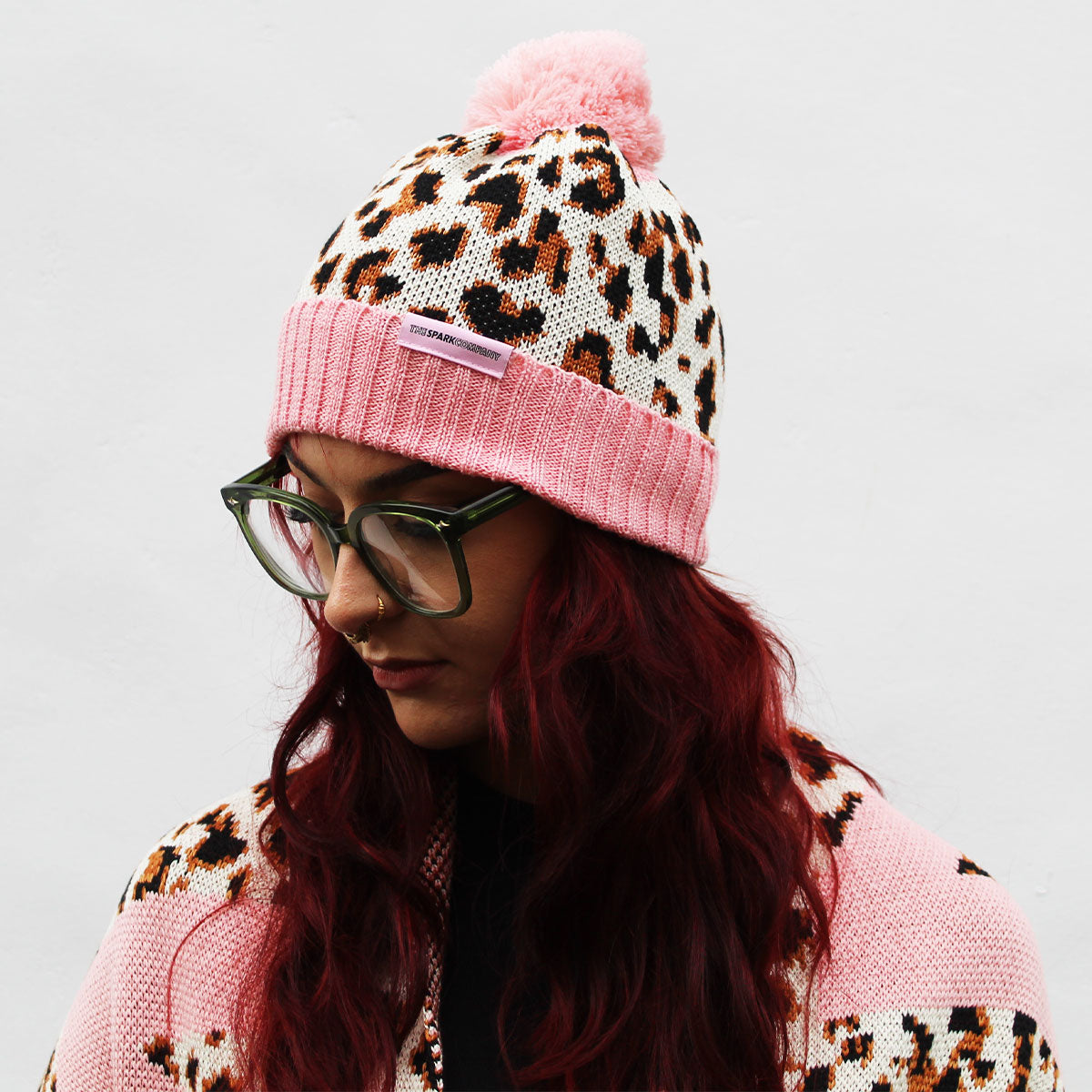 Animal Print 'Feminist' Knitted Set